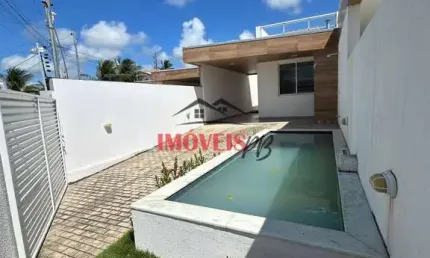 Casa na praia de carapibus com 67 m², 2 quartos, sendo 1 suíte e piscina.