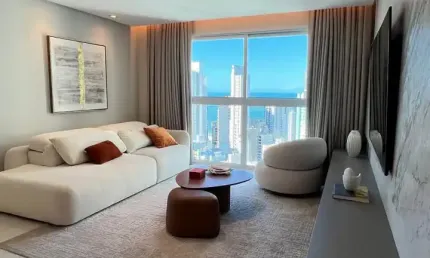 Apartamento mobiliado no ed phoenix tower da fg para locação anual
