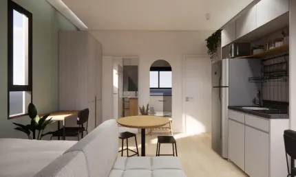 Encantador estúdio à venda no parkside downtown, localizado na rua professor herminio jacques, 69, no coração do centro de florianópolis. com 19 m² de área privativa, este imóvel mobiliado oferece o c