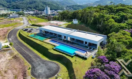 Terreno em condomínio fechado à venda no ponta aguda, blumenau  por r$ 450.000