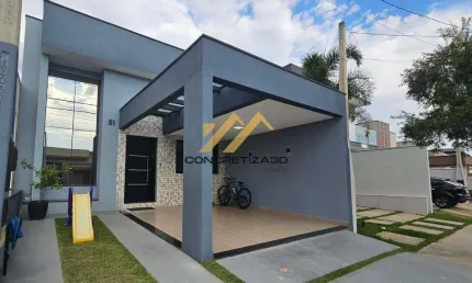 Casa à venda em indaiatuba, jardins do império, com 3 quartos, com 122 m², condomínio vila rica