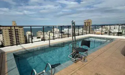Apartamento para venda em santos, ponta da praia, 1 dormitório, 1 banheiro, 1 vaga