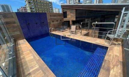 Triplex para Venda em Santos, BOQUEIRÃO, 4 dormitórios, 4 suítes, 7 banheiros, 2 vagas