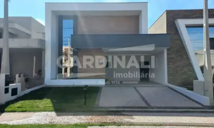 Oportunidade imperdível! Casa térrea nova, com projeto moderno e diferenciado, localizada no Parque Brasil 500, no Condomínio Reserva Real Home Resort.