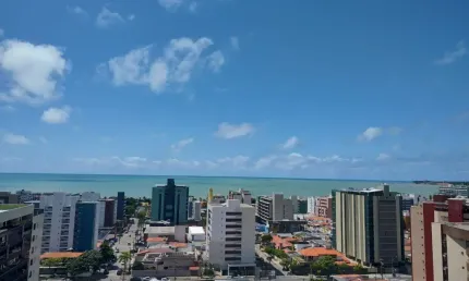 Apartamento mobiliado, 02 quartos no bairro cabo branco