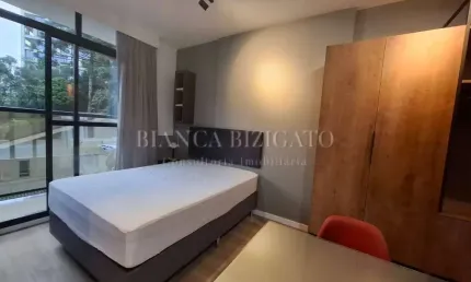 Stúdio MOBILIADO, Andar Alto, na Melhor Localização do Ecoville!