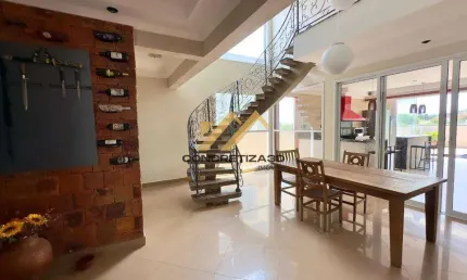 Sobrado à venda em Indaiatuba, Jardim Residencial Helvétia Park I, com 3 suítes, com 405 m²