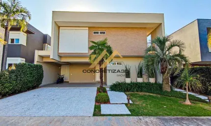 Sobrado à venda em Indaiatuba, Jardim Residencial Helvétia Park I, com 3 suítes, com 332 m²