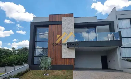 Sobrado à venda em Indaiatuba, Residencial Milano, com 4 suítes, com 299 m², Condominio Milano