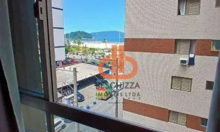 Apartamento com um dormitório Itararé - São Vicente/SP, vista para o mar
