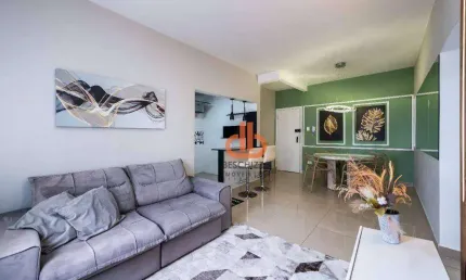 Apartamento com 2 dormitórios para alugar, 86 m² por R$ 5.500,00/mês - Boqueirão - Santos/SP