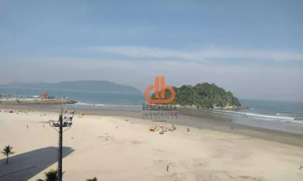Frente Mar Mobiliado tres quartos, uma Vaga José Menim - Santos -SP