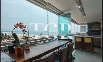 Apartamento pé na areia à venda c/ 2 dormitorios e vista para o mar  Bertioga/SP