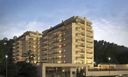 Apartamento no Centro de Bertioga com vista para Rio Itapanhaú!