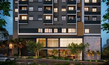 Apartamento a venda com 37mts, 2 dormitórios, terraço, sem vaga no campo belo