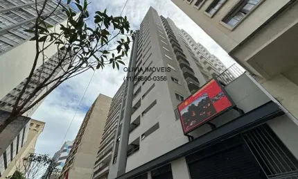 O apartamento com 38Mts 2 dormitórios, 1 banheiro, cozinha, sala, terraço, localizado a poucos passos do metrô Luz.