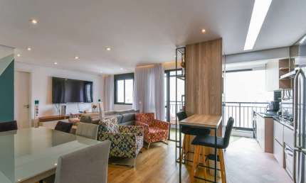 Apartamento tipo para venda com 1 quarto, sendo 1 suíte, 57m²