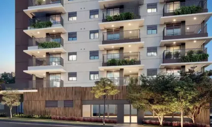 Apartamento tipo para venda em pinheiros com 1 quarto, 28m²