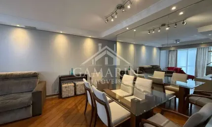 Apartamento de 78m², 3 dormitórios, 1 suíte, marcenaria, ar condicionado, 2 vaga garagem.