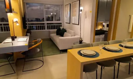 Studio de 40m², condomínio com lazer completo, próximo da Praça Universitária no Leste Universitário