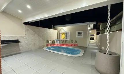 Casa térrea com piscina a venda no Bairro Stella Maris - Peruíbe - SP