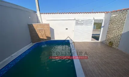 Casa geminada com piscina à venda no flora rica 2 - peruíbe - sp