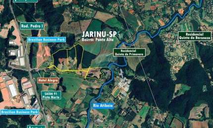 Área em Jarinu-SP. com 980.548 m² a 600 mts da Rod. D. Pedro I (Km 91)
