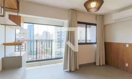 Kitnet / stúdio para aluguel - brooklin, 1 quarto,  25 m² - são paulo