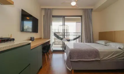 Kitnet / stúdio para aluguel - paraíso, 1 quarto,  24 m² - são paulo
