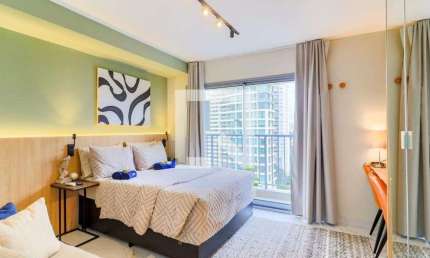 Kitnet / Stúdio para Aluguel - Brooklin, 1 Quarto,  26 m² - São Paulo