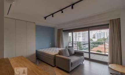 Kitnet / Stúdio para Aluguel - Brooklin, 1 Quarto,  42 m² - São Paulo
