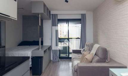 Kitnet / Stúdio para Aluguel - Santa Cecília, 1 Quarto,  26 m² - São Paulo