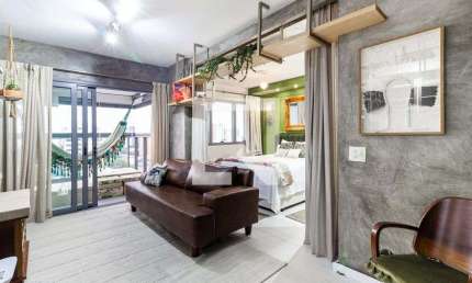 Kitnet / Stúdio para Aluguel - Moema, 1 Quarto,  51 m² - São Paulo