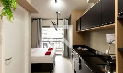 Kitnet / Stúdio para Aluguel - Santa Cecília, 1 Quarto,  25 m² - São Paulo