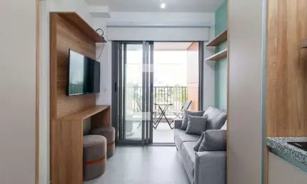 Kitnet / Stúdio para Aluguel - Santo Amaro , 1 Quarto,  28 m² - São Paulo