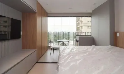 Kitnet / Stúdio para Aluguel - Jardim Paulista, 1 Quarto,  25 m² - São Paulo