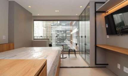 Kitnet / Stúdio para Aluguel - Jardim Paulista, 1 Quarto,  25 m² - São Paulo