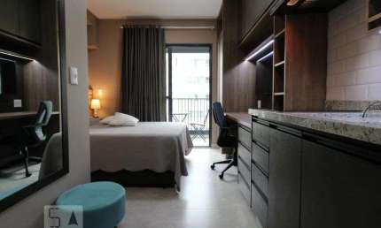 Kitnet / Stúdio para Aluguel - Brooklin, 1 Quarto,  22 m² - São Paulo