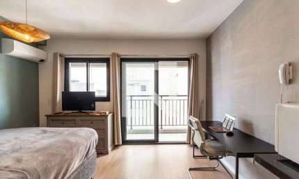 Kitnet / Stúdio para Aluguel - Santa Cecília, 1 Quarto,  27 m² - São Paulo