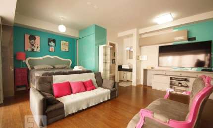 Kitnet / Stúdio para Aluguel - Brooklin, 1 Quarto,  52 m² - São Paulo