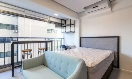 Kitnet / Stúdio para Aluguel - Moema, 1 Quarto,  24 m² - São Paulo