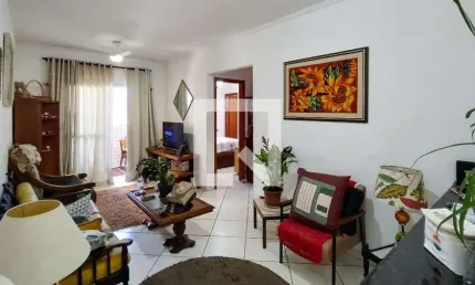 Apartamento para aluguel - guilhermina, 1 quarto,  70 m² - praia grande