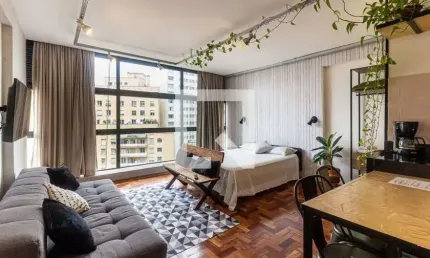 Kitnet / stúdio para aluguel - centro, 1 quarto,  37 m² - são paulo