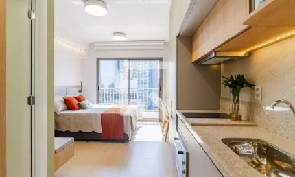 Kitnet / stúdio para aluguel - pinheiros, 1 quarto,  24 m² - são paulo
