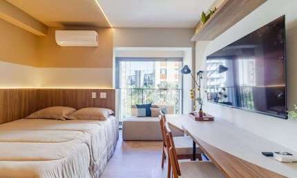 Kitnet / Stúdio para Aluguel - Pinheiros, 1 Quarto,  27 m² - São Paulo