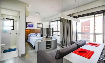 Kitnet / Stúdio para Aluguel - Vila Madalena, 1 Quarto,  35 m² - São Paulo