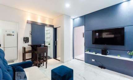 Apartamento para Aluguel - Embaré, 2 Quartos,  60 m² - Santos