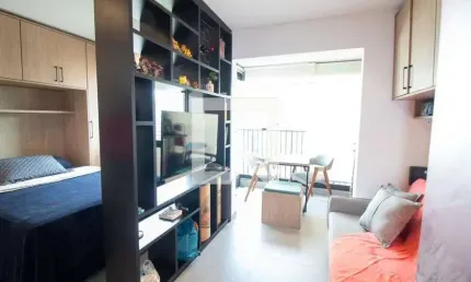 Kitnet / Stúdio para Aluguel - Campo Belo, 1 Quarto,  27 m² - São Paulo