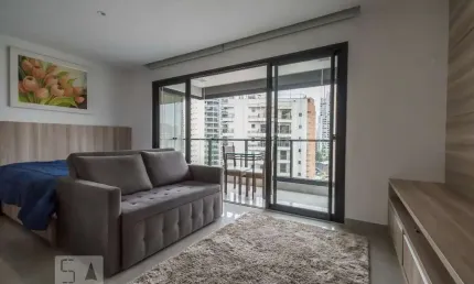 Kitnet / stúdio para aluguel - brooklin, 1 quarto,  38 m² - são paulo
