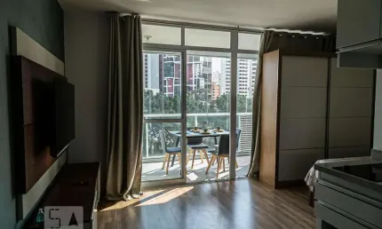 Kitnet / Stúdio para Aluguel - Real Parque, 1 Quarto,  35 m² - São Paulo